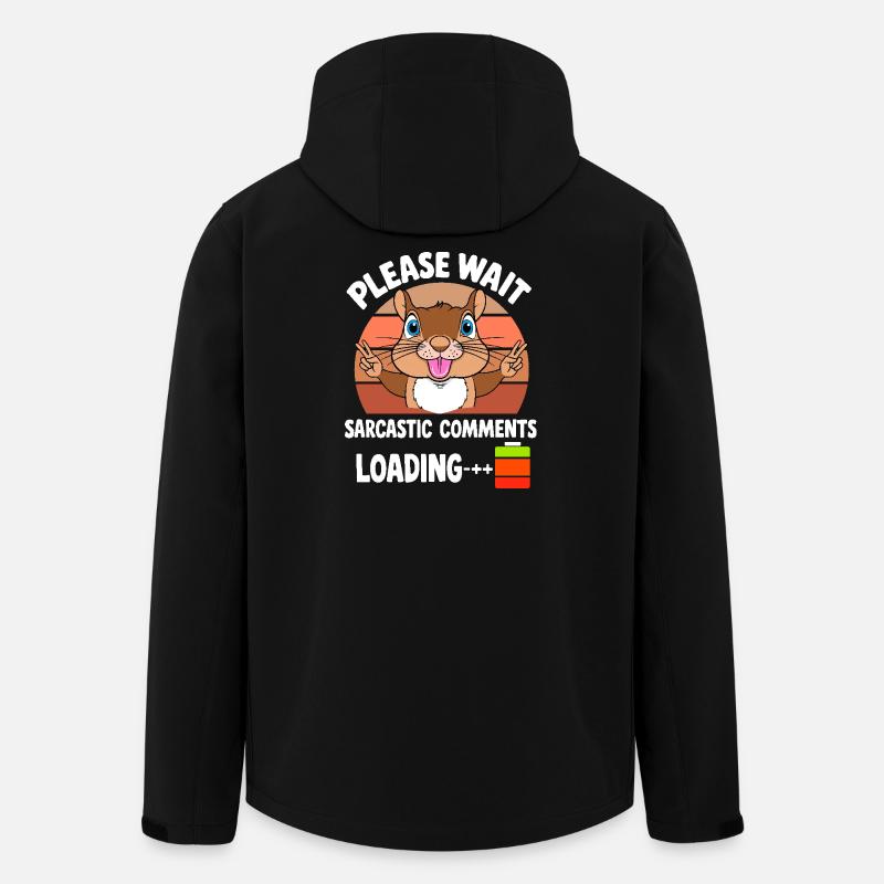 Funny Squirrels - Men’s Recycled Softshell Jacket by Stanley/Stella - black