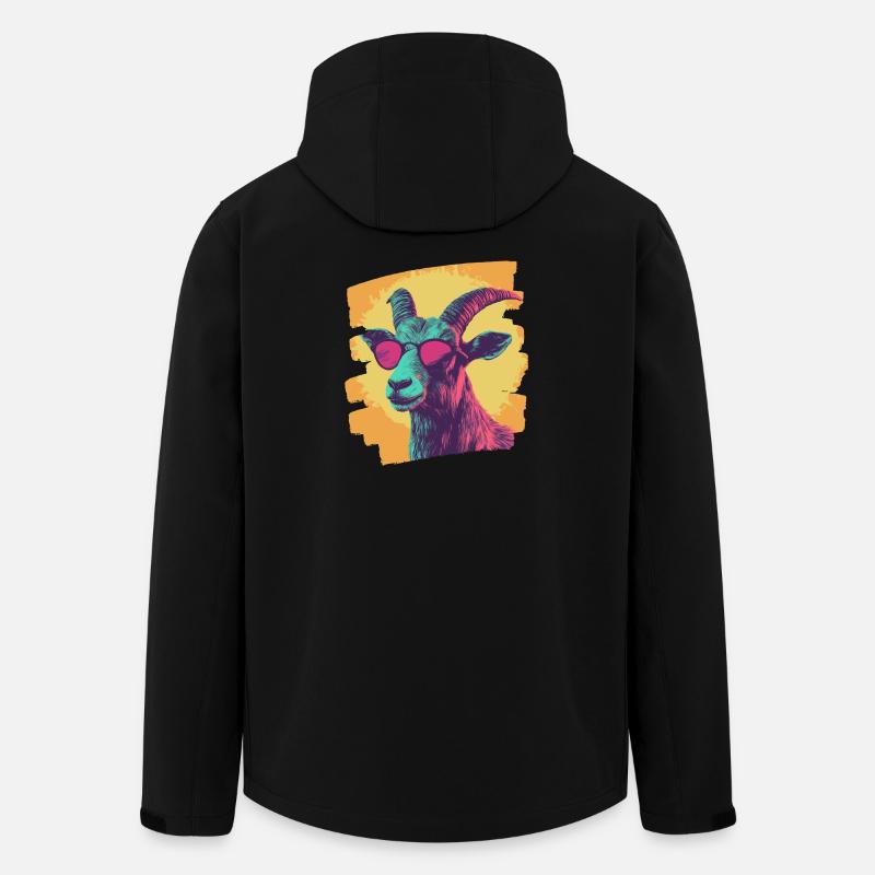 Chèvre - Veste softshell homme en polyester recyclé Stanley/Stella - noir