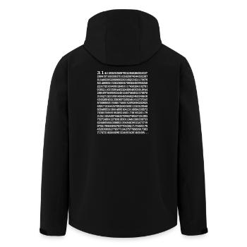 Happy Pi Day - Men’s Recycled Softshell Jacket by Stanley/Stella - black - Back - AI Model Male 185 light (185cm)