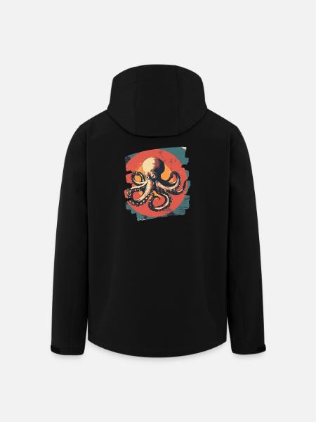 Octopus Octopus - Men’s Recycled Softshell Jacket by Stanley/Stella - black