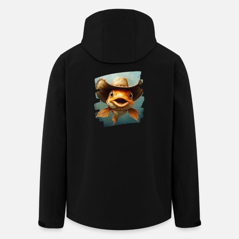 Pêche au Texas - Veste softshell homme en polyester recyclé Stanley/Stella - noir