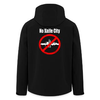 Pas de Knife City - Veste softshell homme en polyester recyclé Stanley/Stella - noir - Dos - AI Model Male 185 light (185cm)