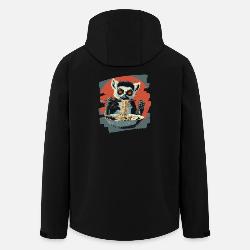 Lemur Ramen - Recycelte Männer Softshell-Jacke von Stanley/Stella - Schwarz