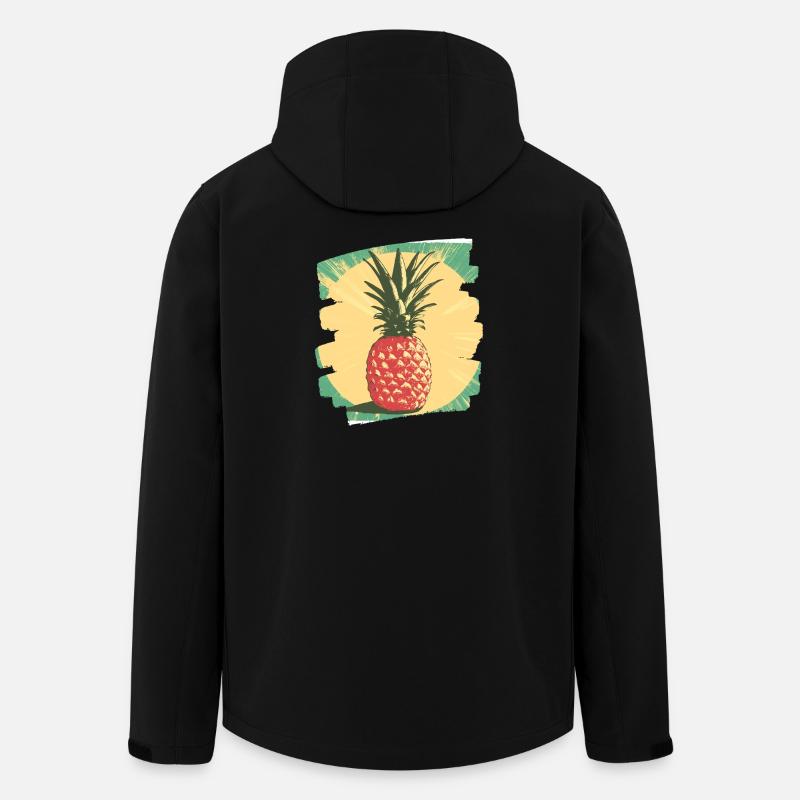 Ananas - Veste softshell homme en polyester recyclé Stanley/Stella - noir