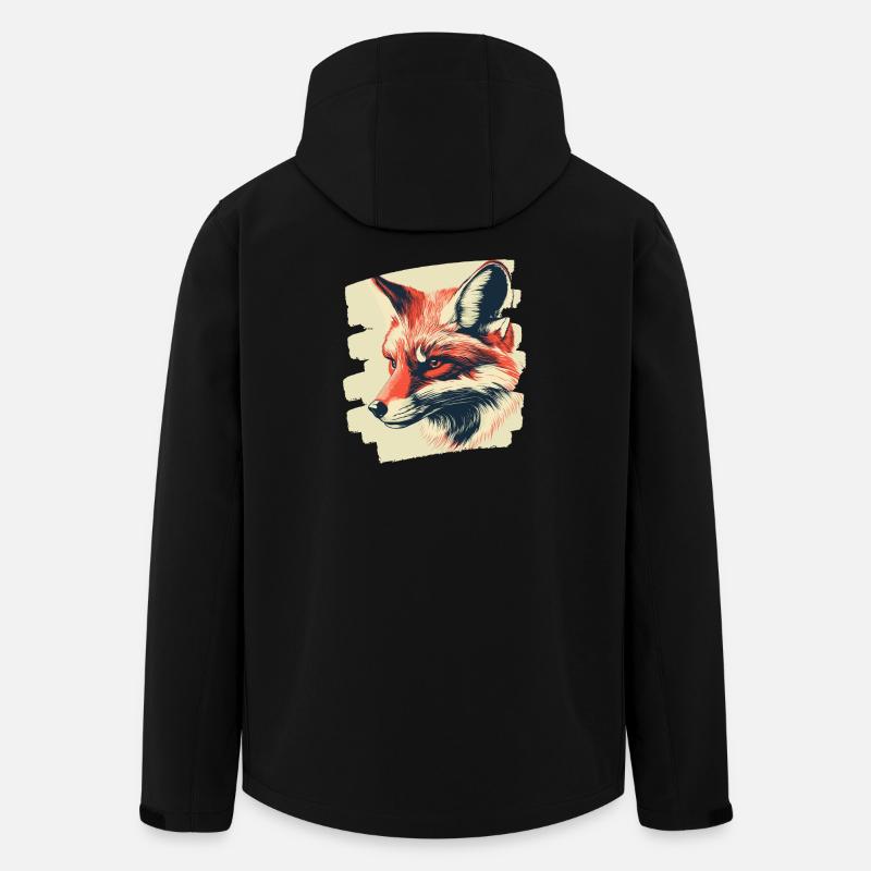 Fuchs - Recycelte Männer Softshell-Jacke von Stanley/Stella - Schwarz