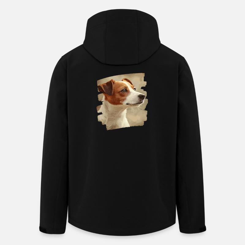 Jacky Russell - Recycelte Männer Softshell-Jacke von Stanley/Stella - Schwarz