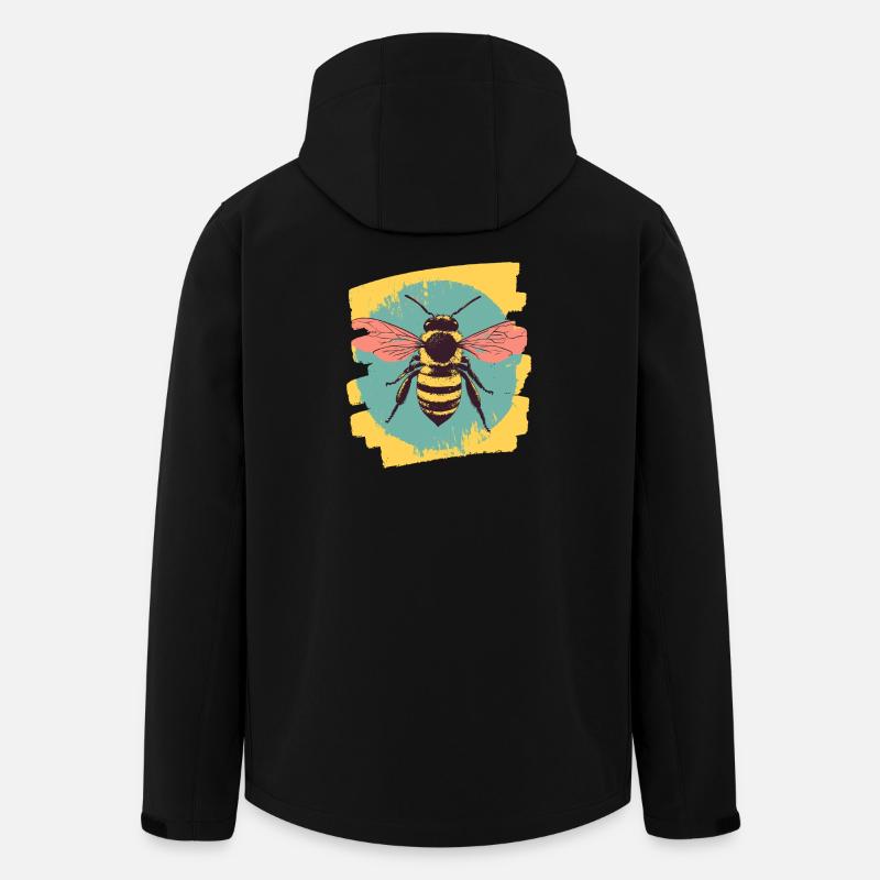 Bee - Men’s Recycled Softshell Jacket by Stanley/Stella - black