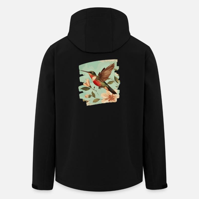 Kolibri - Recycelte Männer Softshell-Jacke von Stanley/Stella - Schwarz