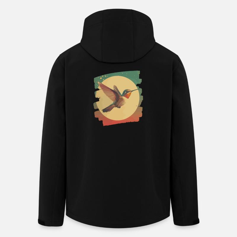 Kolibri - Recycelte Männer Softshell-Jacke von Stanley/Stella - Schwarz