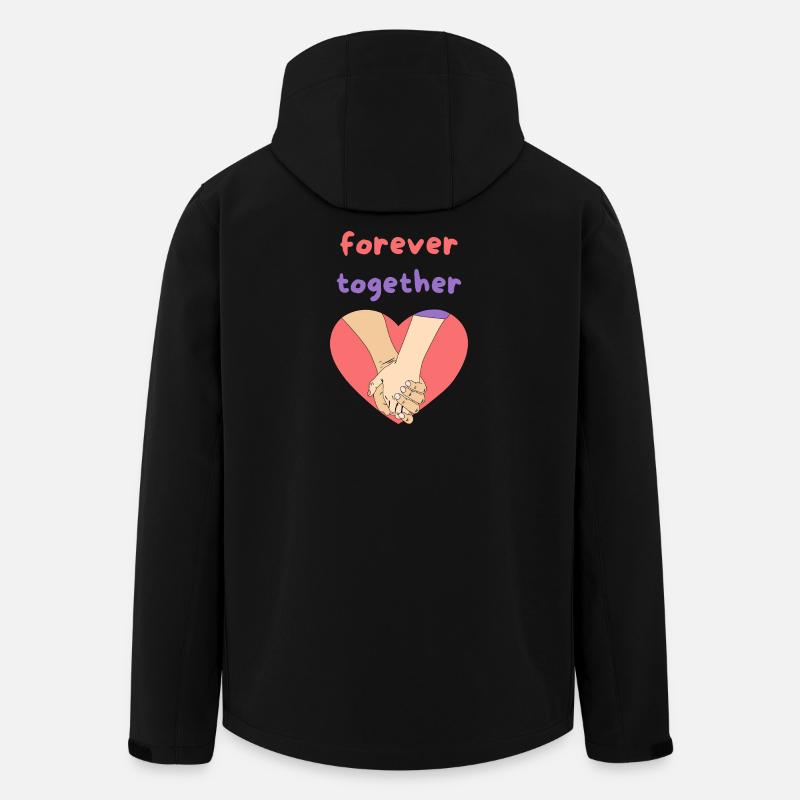 forever together - Recycelte Männer Softshell-Jacke von Stanley/Stella - Schwarz