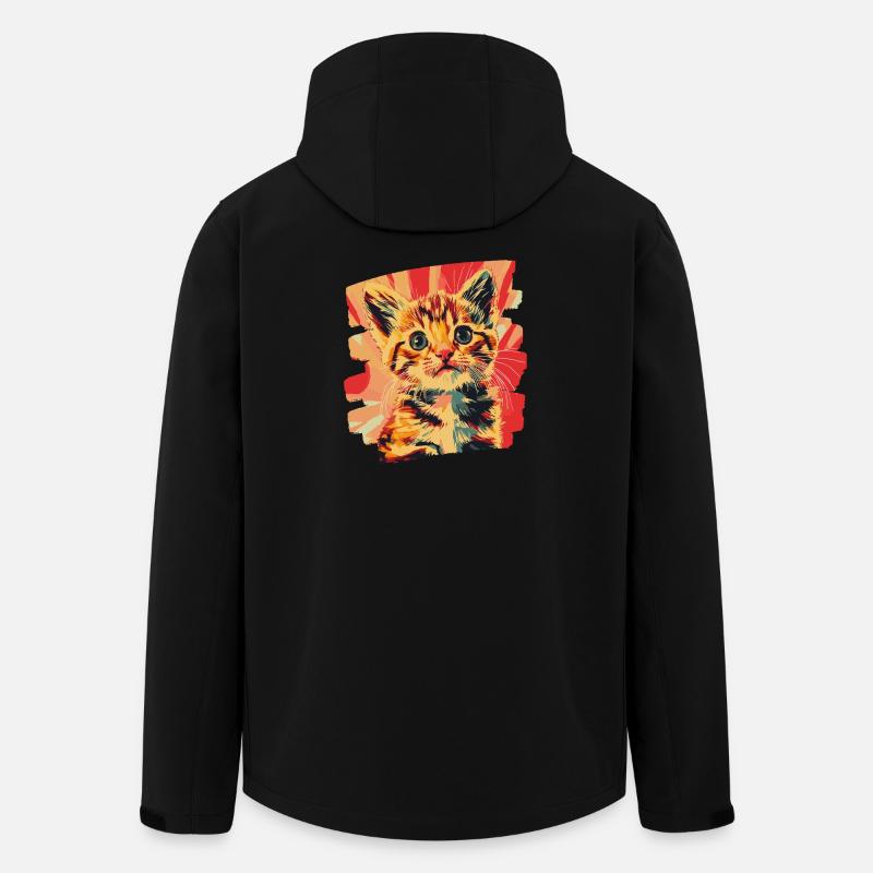 Chaton - Veste softshell homme en polyester recyclé Stanley/Stella - noir