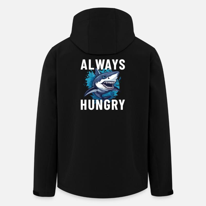 Immer hungriger Hai - Recycelte Männer Softshell-Jacke von Stanley/Stella - Schwarz