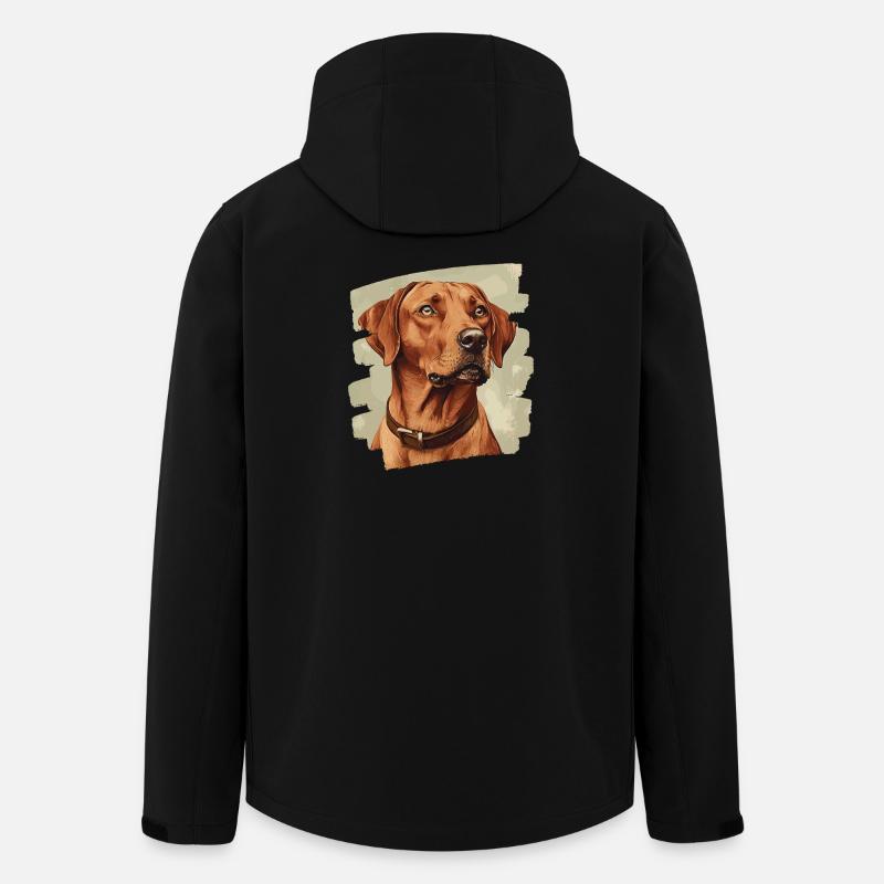Rhodesian Ridgeback - Recycelte Männer Softshell-Jacke von Stanley/Stella - Schwarz