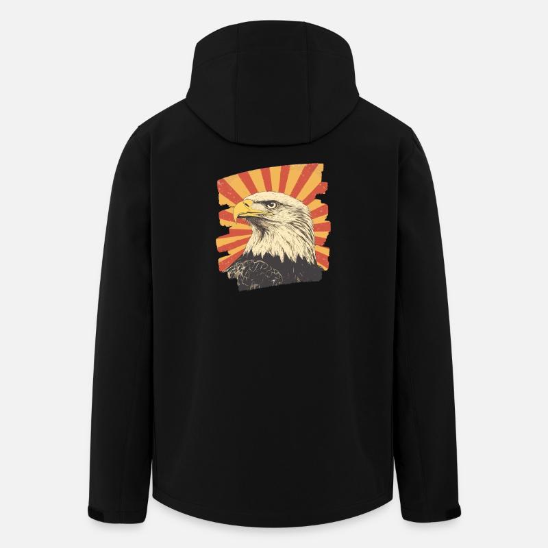 Adler - Recycelte Männer Softshell-Jacke von Stanley/Stella - Schwarz