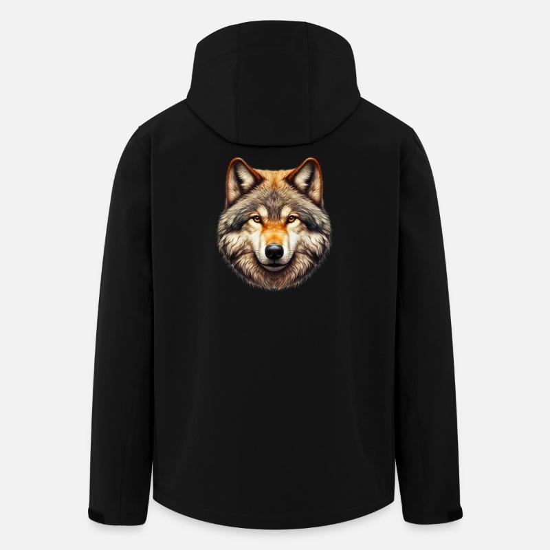 Wolf - Recycelte Männer Softshell-Jacke von Stanley/Stella - Schwarz