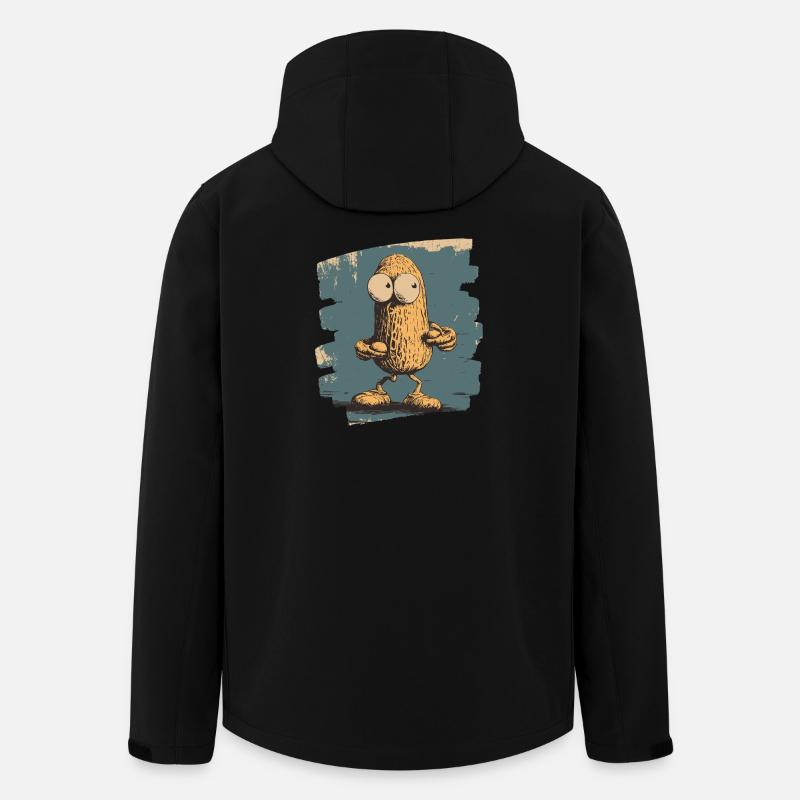 Erdnuss - Recycelte Männer Softshell-Jacke von Stanley/Stella - Schwarz