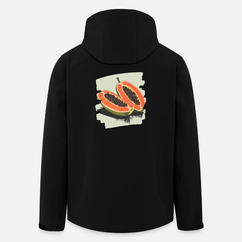 Papaya - Men’s Recycled Softshell Jacket by Stanley/Stella - black