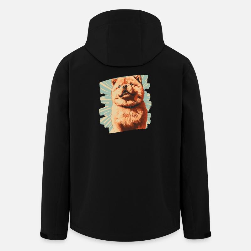 Chow Chow - Veste softshell homme en polyester recyclé Stanley/Stella - noir