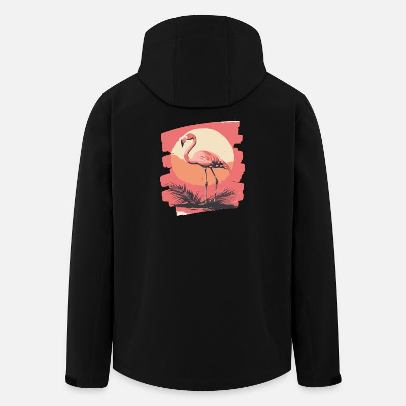 Flamant - Veste softshell homme en polyester recyclé Stanley/Stella - noir