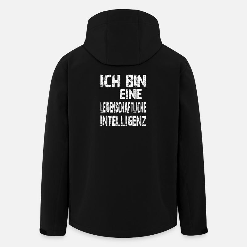 KI Spruch eine leidenschaftliche Intelligenz - Recycelte Männer Softshell-Jacke von Stanley/Stella - Schwarz