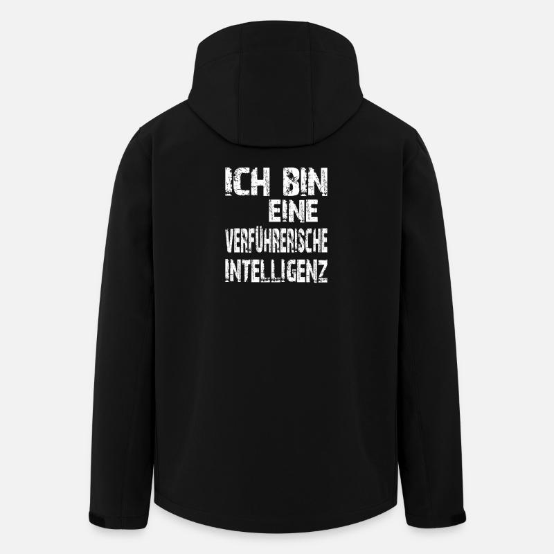 L’IA dit : Je suis une intelligence séduisante - Veste softshell homme en polyester recyclé Stanley/Stella - noir
