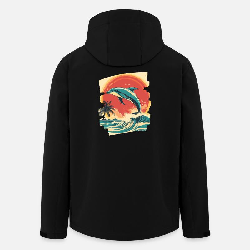 Dolphin - Men’s Recycled Softshell Jacket by Stanley/Stella - black