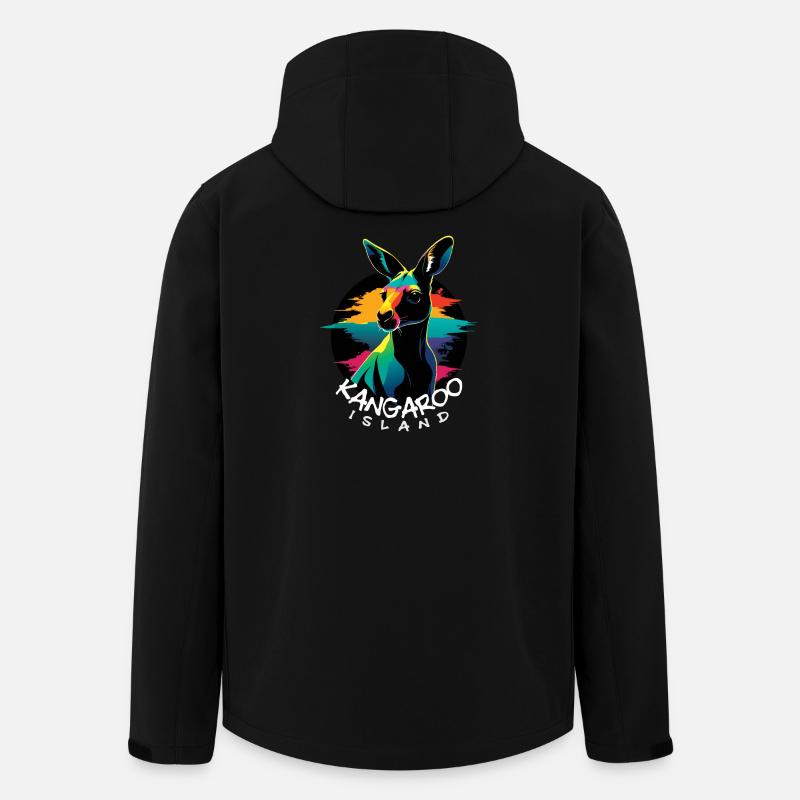 Känguru-Insel - Recycelte Männer Softshell-Jacke von Stanley/Stella - Schwarz
