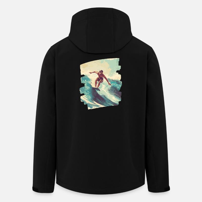 Surfer - Men’s Recycled Softshell Jacket by Stanley/Stella - black