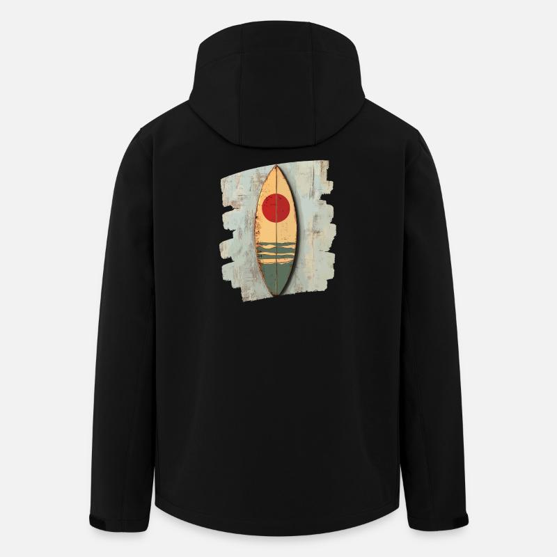 Surfboard - Men’s Recycled Softshell Jacket by Stanley/Stella - black