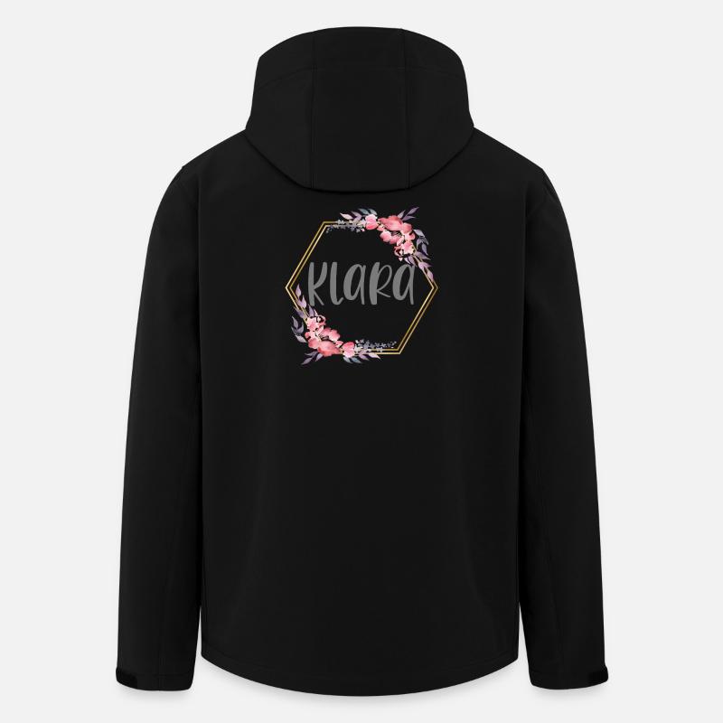 Klara Mädchen Name personalisiertes Geschenk - Recycelte Männer Softshell-Jacke von Stanley/Stella - Schwarz