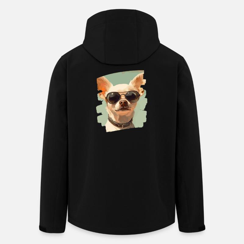 Chihuahua - Recycelte Männer Softshell-Jacke von Stanley/Stella - Schwarz