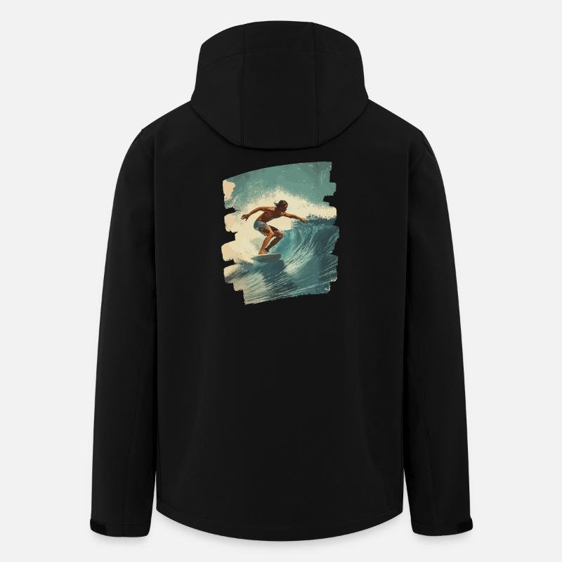 Surfer - Men’s Recycled Softshell Jacket by Stanley/Stella - black