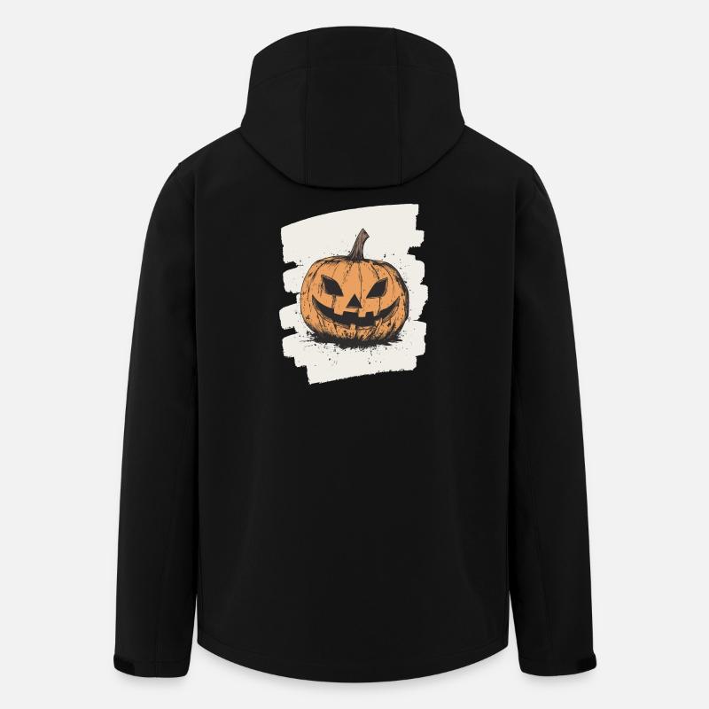Halloween Pumpkin - Men’s Recycled Softshell Jacket by Stanley/Stella - black