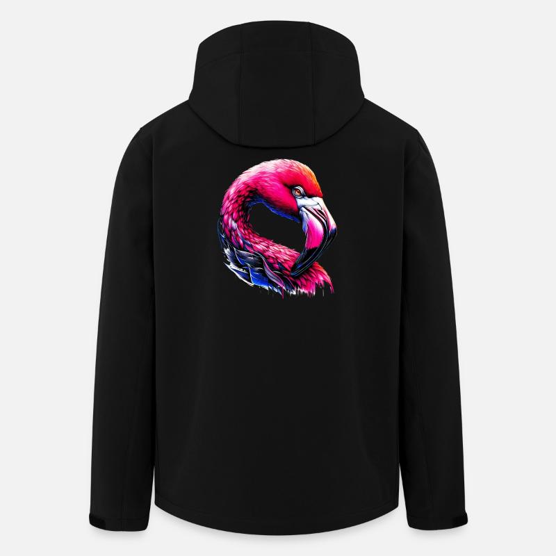 Flamingo - Recycelte Männer Softshell-Jacke von Stanley/Stella - Schwarz