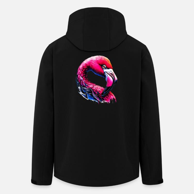 Flamingo - Recycelte Männer Softshell-Jacke von Stanley/Stella - Schwarz