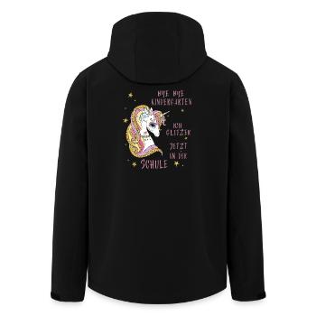 Bye Bye École maternelle - Veste softshell homme en polyester recyclé Stanley/Stella - noir - Dos - AI Model Male 185 light (185cm)