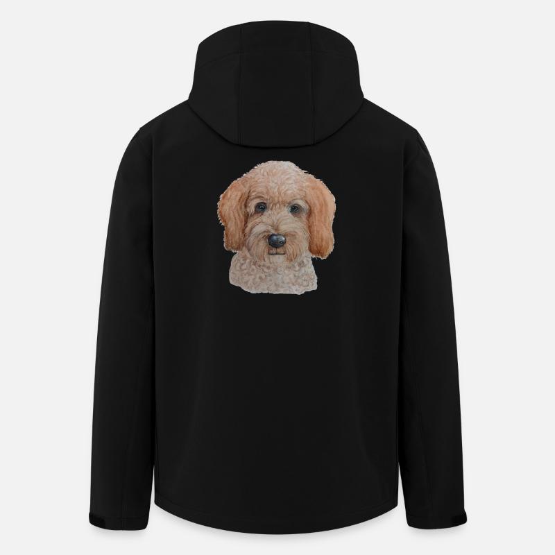 Labradoodle - Recycelte Männer Softshell-Jacke von Stanley/Stella - Schwarz