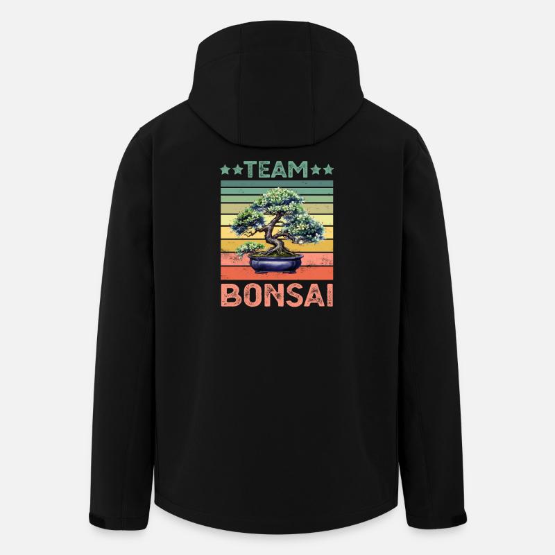Bonsai Tree - Men’s Recycled Softshell Jacket by Stanley/Stella - black
