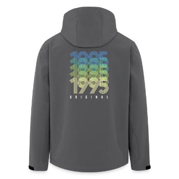 Original 1995 Anneaux dégradés - Veste softshell homme en polyester recyclé Stanley/Stella - charbon - Dos - AI Model Male 185 light (185cm)