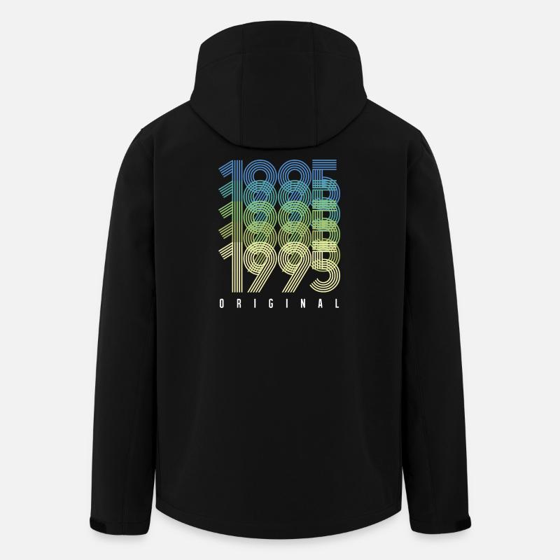 Original Gradient Ringe von 1995 - Recycelte Männer Softshell-Jacke von Stanley/Stella - Schwarz