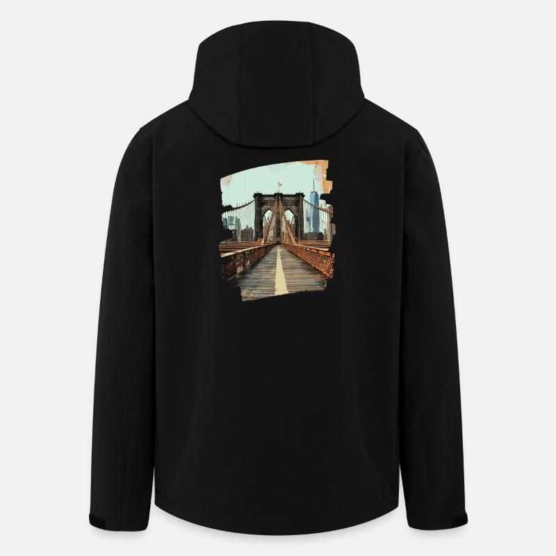 Brooklyn Bridge - Recycelte Männer Softshell-Jacke von Stanley/Stella - Schwarz