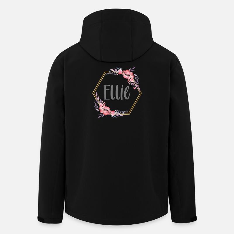 Ellie Mädchen Name personalisiertes Geschenk - Recycelte Männer Softshell-Jacke von Stanley/Stella - Schwarz