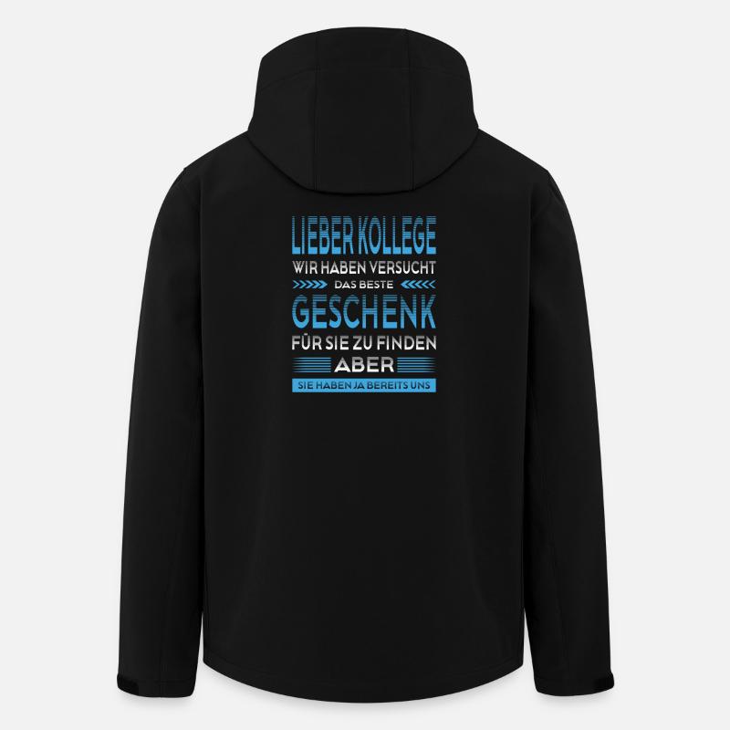 Kollege Abschied Geschenke Abschiedsgeschenk - Recycelte Männer Softshell-Jacke von Stanley/Stella - Schwarz