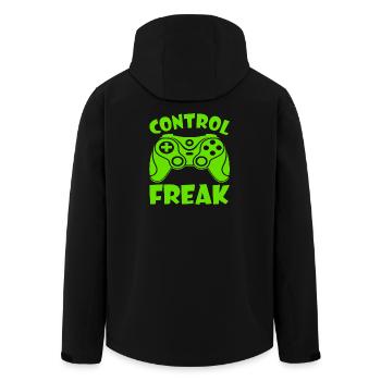 « Control Freak » du jeu vidéo – Cadeau drôle - Veste softshell homme en polyester recyclé Stanley/Stella - noir - Dos - AI Model Male 185 light (185cm)