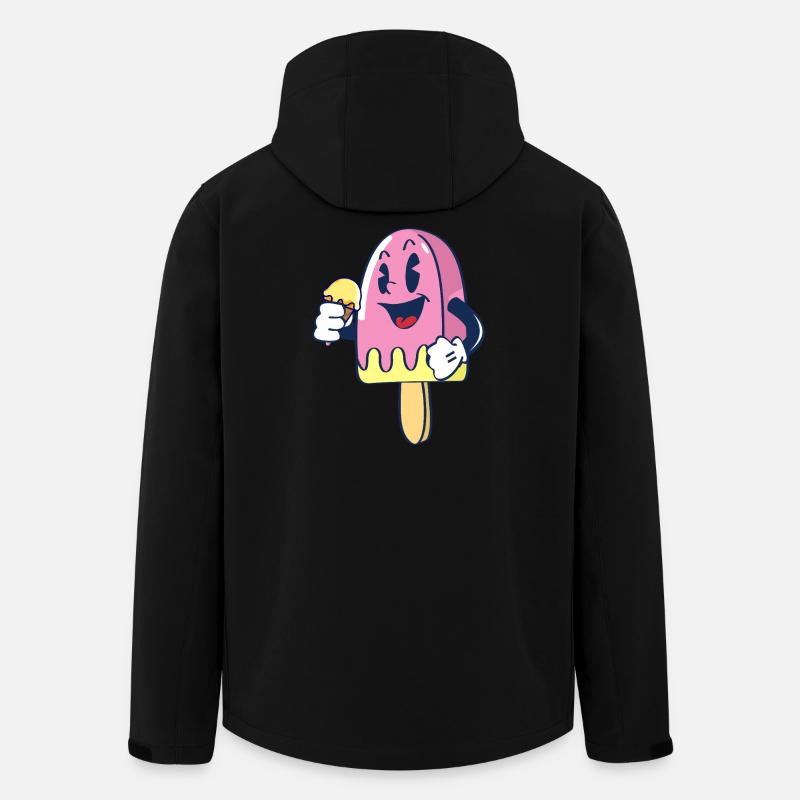 Fröhlicher Kindereis Charakter Eiscreme Eis - Veste softshell homme en polyester recyclé Stanley/Stella - noir