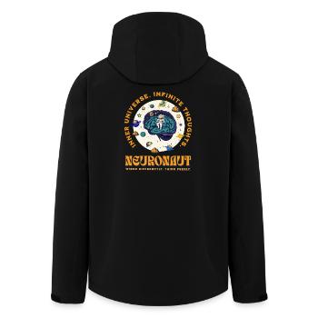 Neurospicy Neurodivergent Astronaut Brain - Men’s Recycled Softshell Jacket by Stanley/Stella - black - Back - AI Model Male 185 light (185cm)