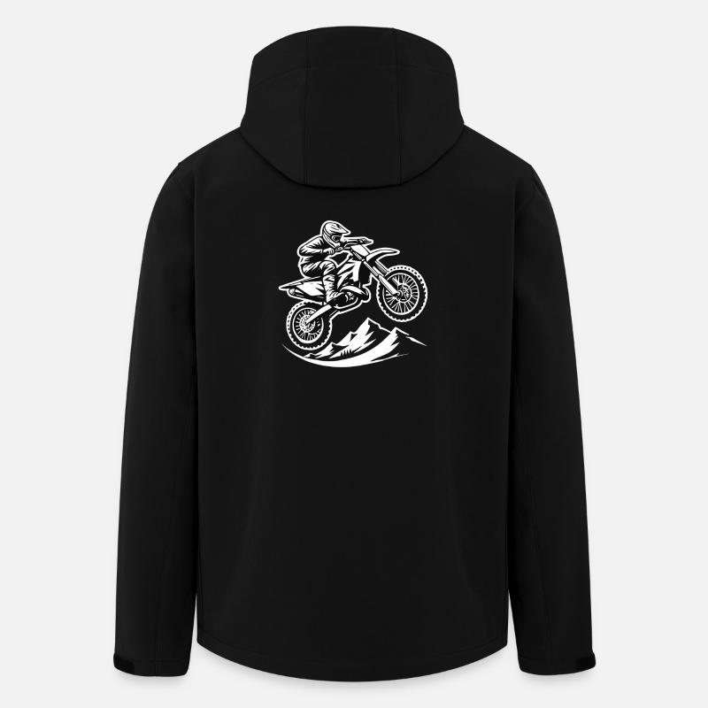 Motocross - Veste softshell homme en polyester recyclé Stanley/Stella - noir