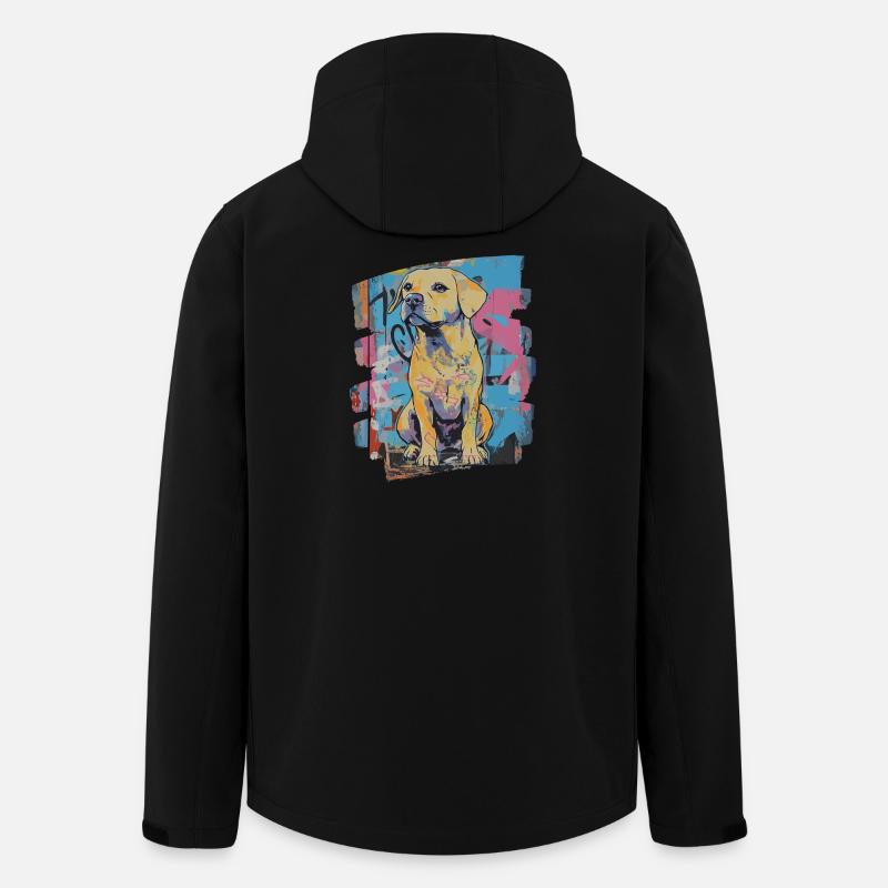 Labrador - Recycelte Männer Softshell-Jacke von Stanley/Stella - Schwarz