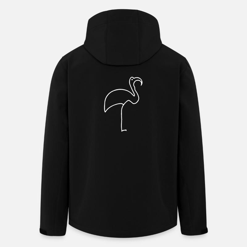 Flamant - Veste softshell homme en polyester recyclé Stanley/Stella - noir