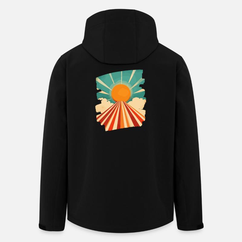 Sommer Sonne - Recycelte Männer Softshell-Jacke von Stanley/Stella - Schwarz